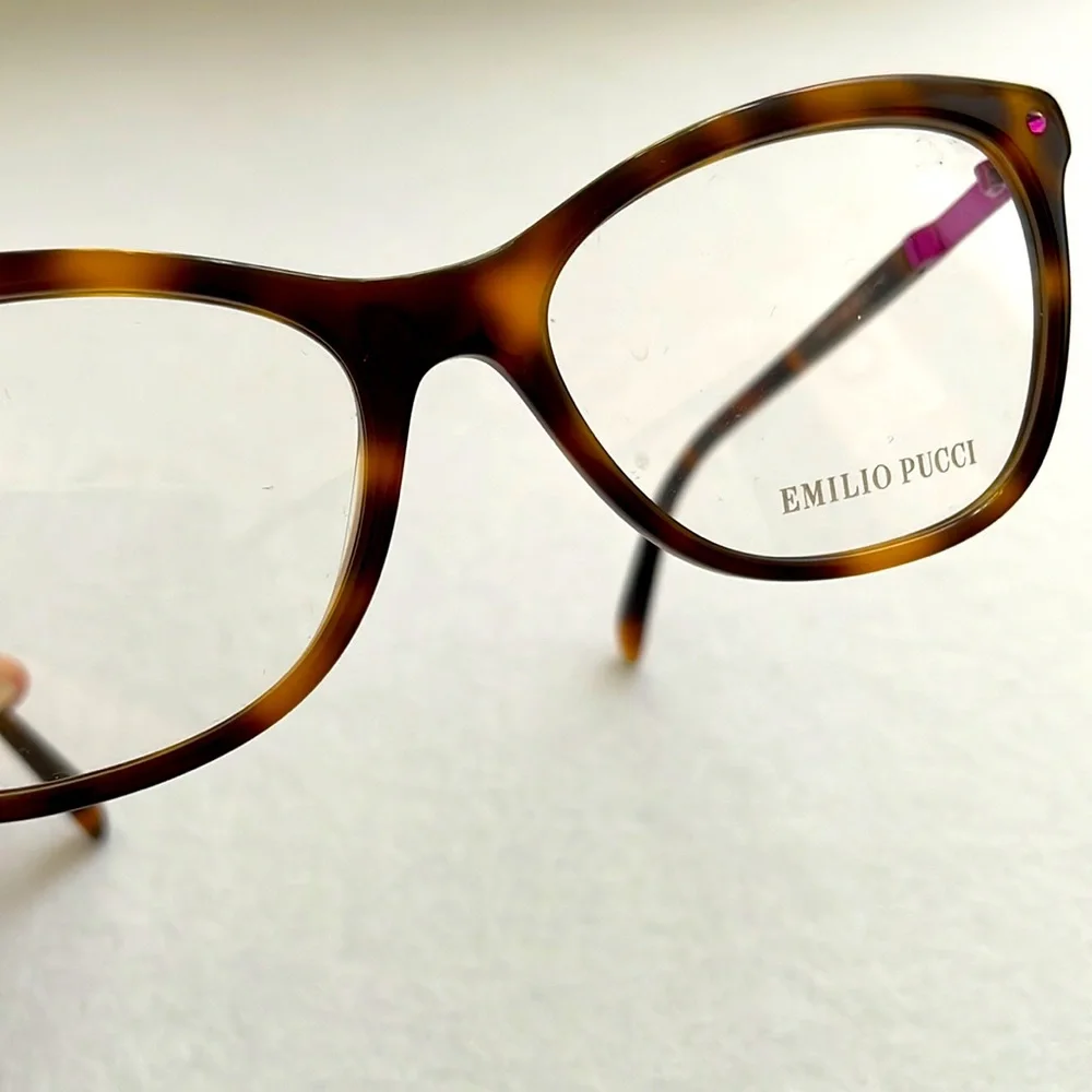NEW Emilio Pucci Glasses with Case and Lena Cloth